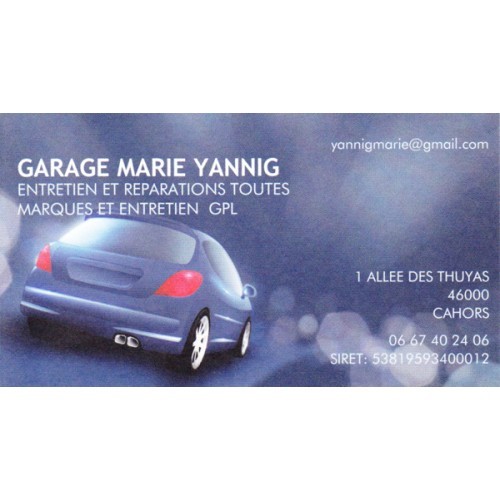 Garage YANNIG MARIE Cahors, garage automobile, réparation de voiture, pièces et accessoires à Cahors